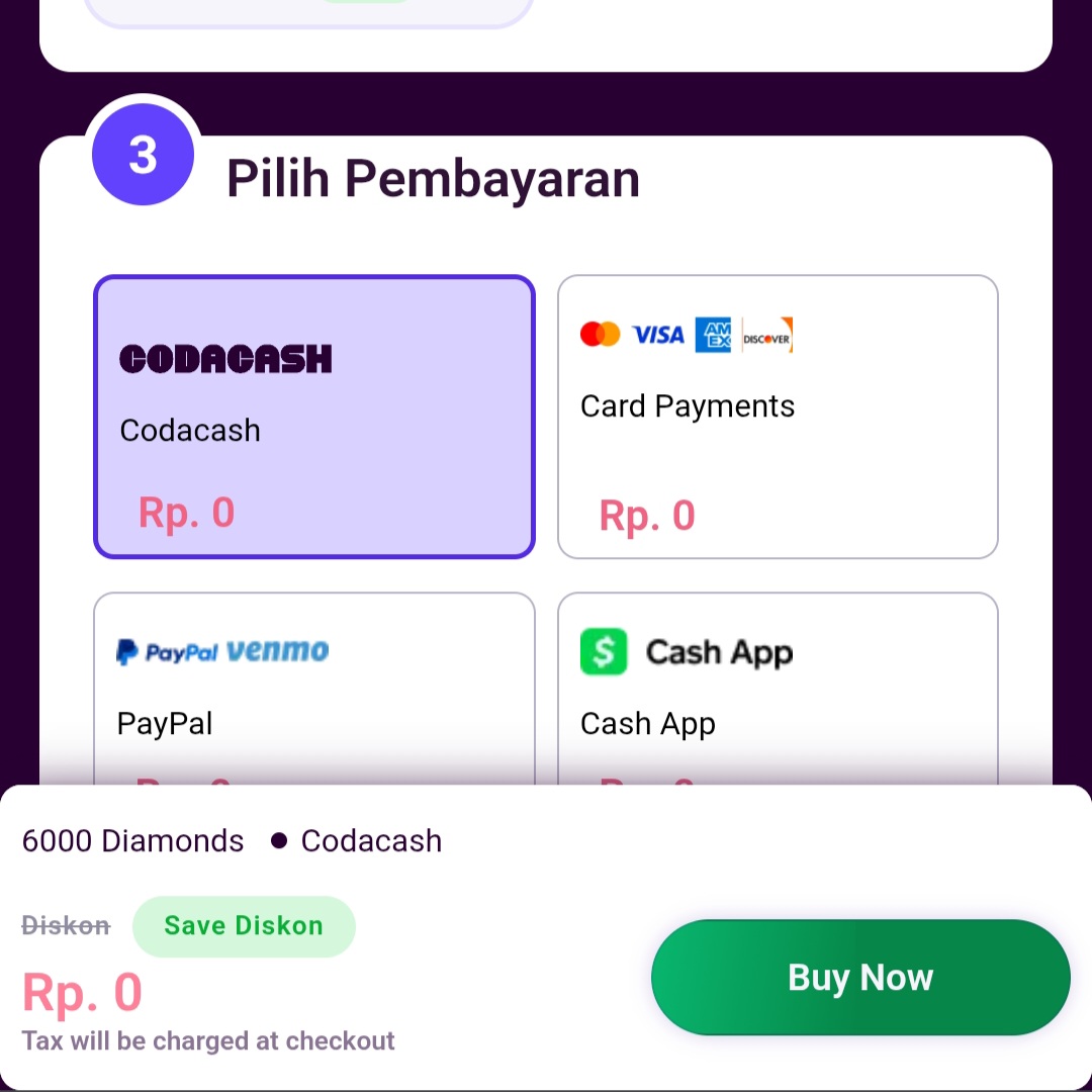 CODASHOP MOBILE LEGENDS NEW