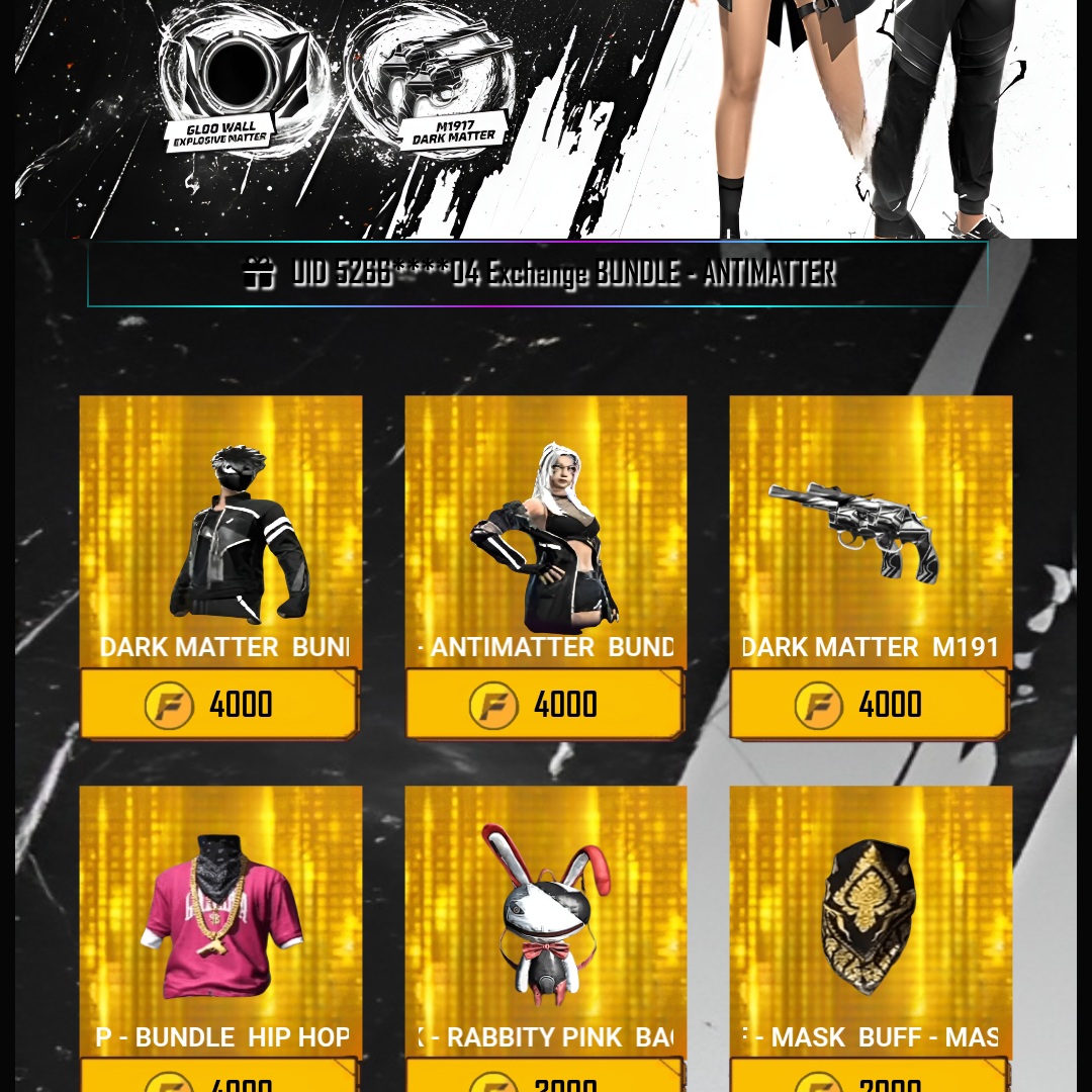 EVENT FREE FIRE BUNDLE BAYANGAN
