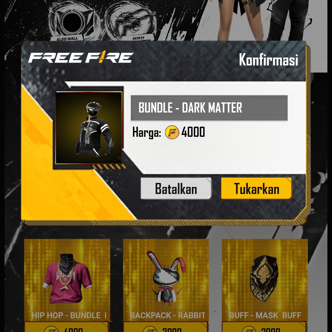 EVENT FREE FIRE BUNDLE BAYANGAN