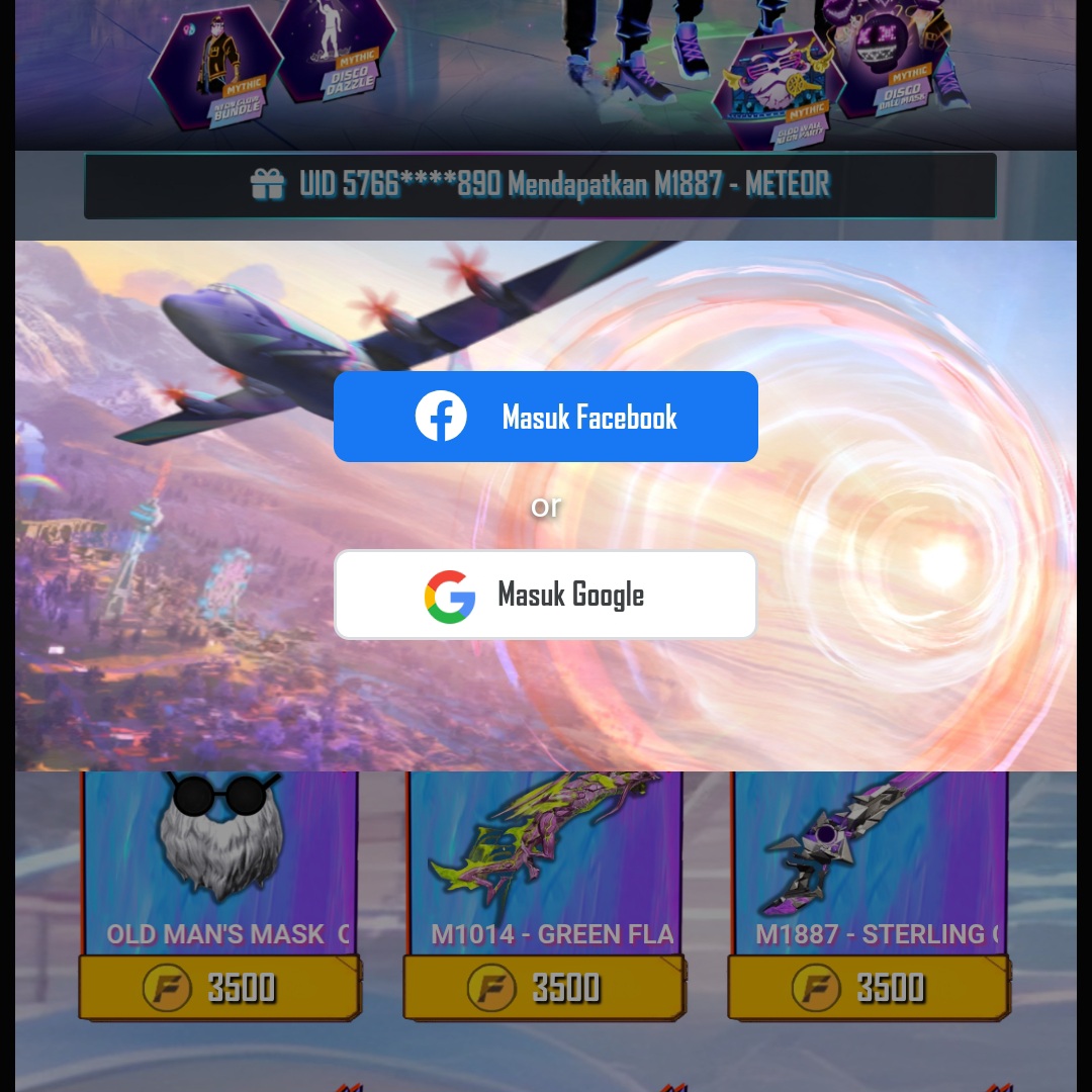 EVENT FREE FIRE BUNDLE NEON