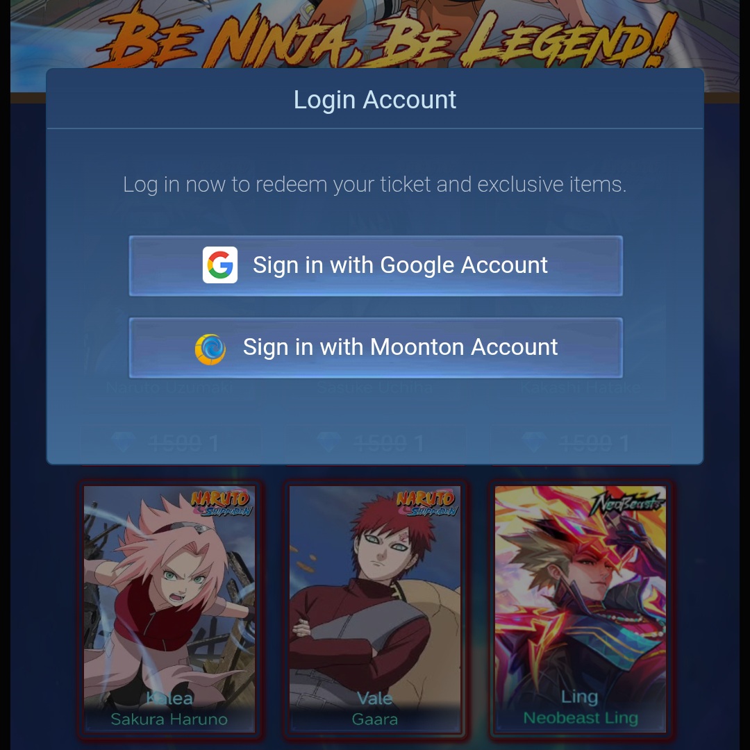 EVENT MOBILE LEGENDS X NARUTO