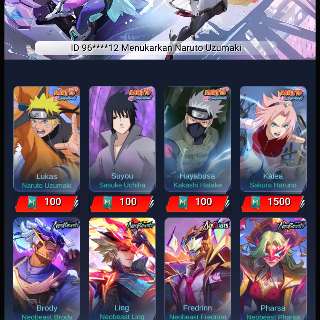 EVENT MOBILE LEGENDS X NARUTO V2 BY TIKET