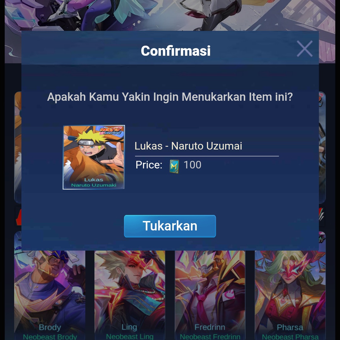 EVENT MOBILE LEGENDS X NARUTO V2 BY TIKET